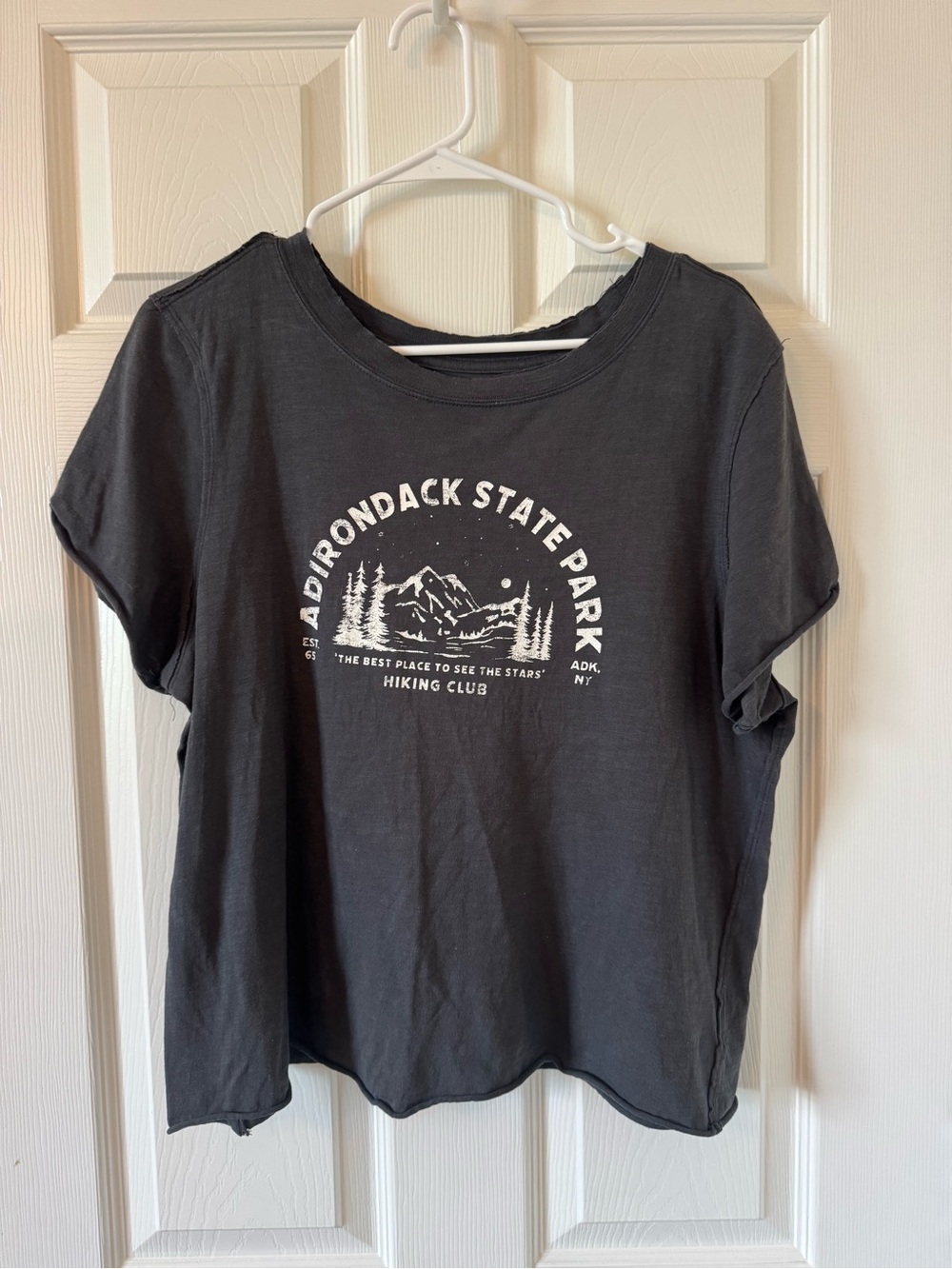 Anthropologie Black Adirondack State Park Graphic Tee
